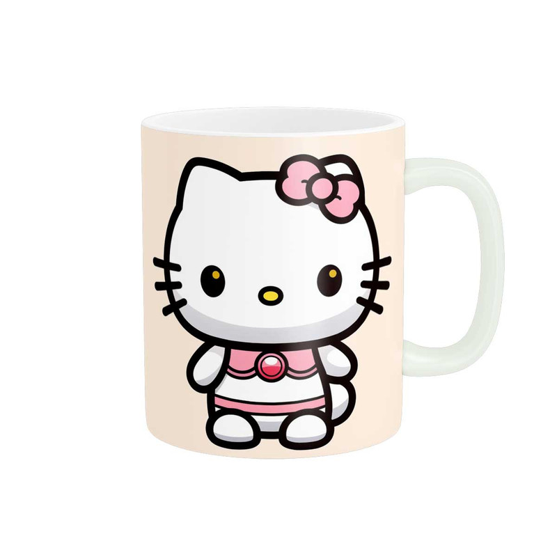 ماگ ( جعبه کادویی رایگان)  پاد آفرین طرح کارتون هلو کیتی hello kitty کد 3161
