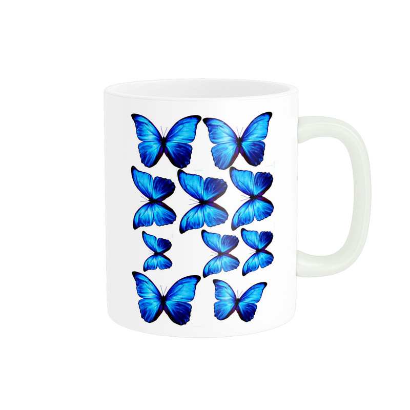 ماگ ( جعبه کادویی رایگان)  زیگورات مدل پروانه کد 2840