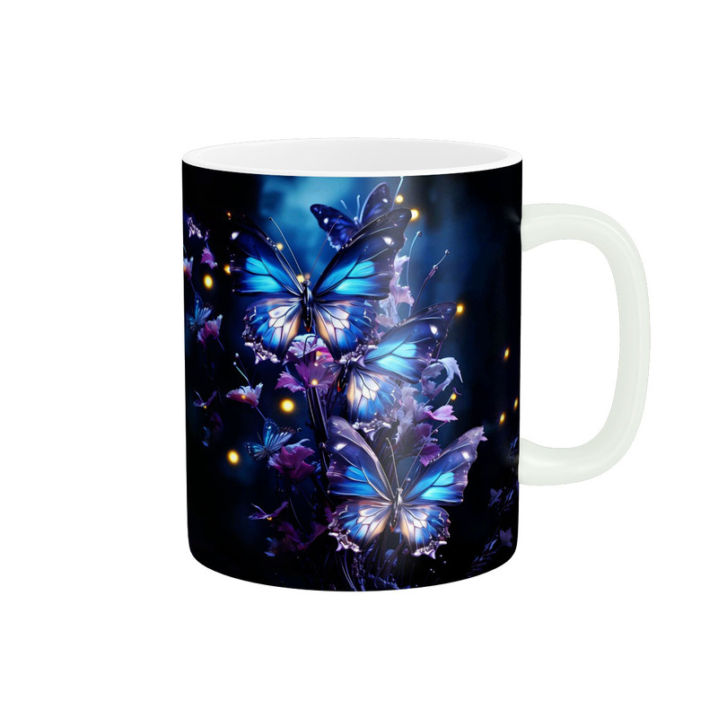 ماگ ( جعبه کادویی رایگان)  زیگورات مدل پروانه کد 2140