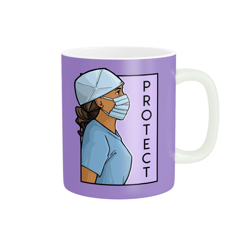 ماگ ( جعبه کادویی رایگان)  مدل فانتزی پرستار کد 1460