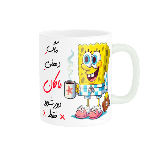 ماگ ( جعبه کادویی رایگان) ناریکو مدل لیوان شخصی طرح اسم ماکان کد 013466