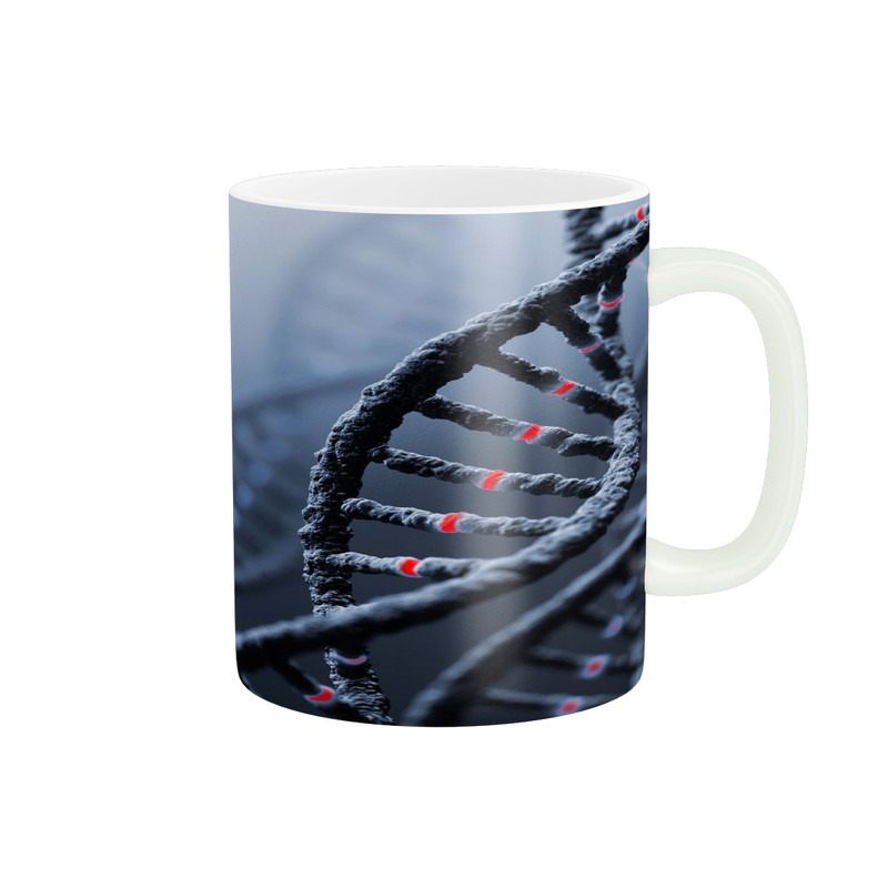 ماگ ( جعبه کادویی رایگان)  طرح دی ان ای DNA کد M647