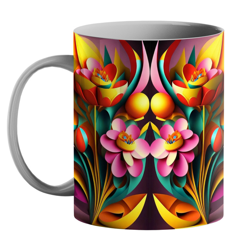 ماگ ( جعبه کادویی رایگان)  طرح گل کد 290