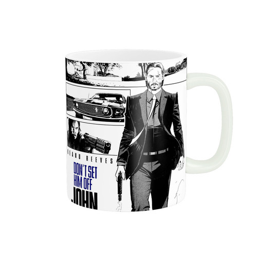 ماگ ( جعبه کادویی رایگان) طرح فیلم مدل جان ویک john wick کد526