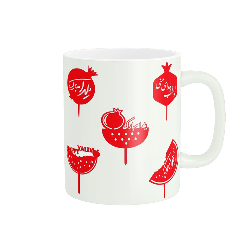 ماگ ( جعبه کادویی رایگان)  طرح یلدا کد 01