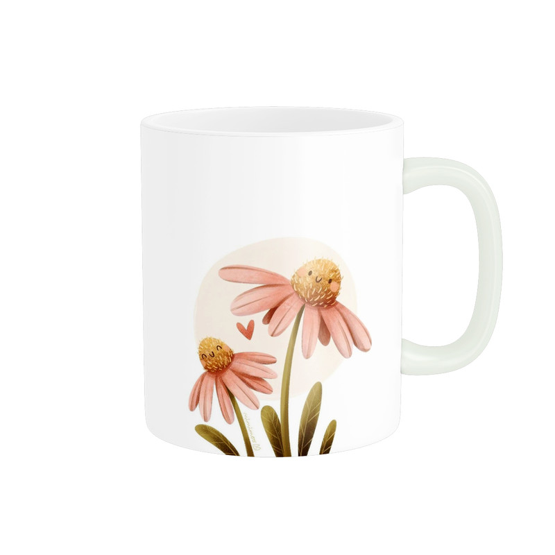ماگ ( جعبه کادویی رایگان)  طرح گل کد 314