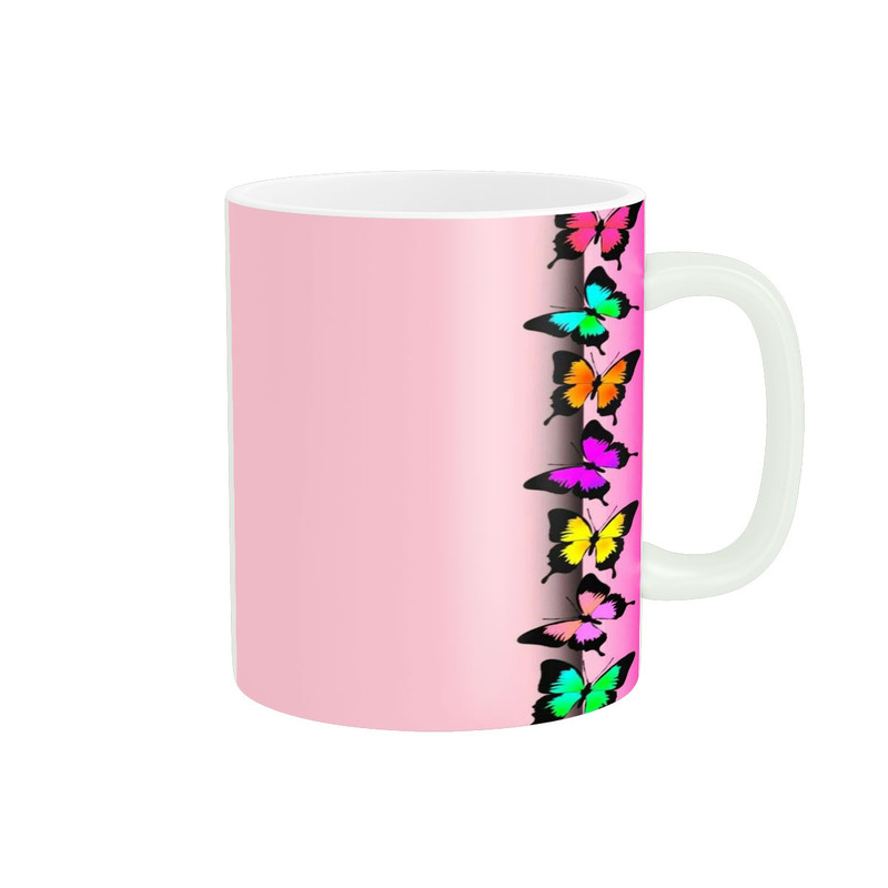ماگ ( جعبه کادویی رایگان)  زیگورات مدل پروانه کد 3420