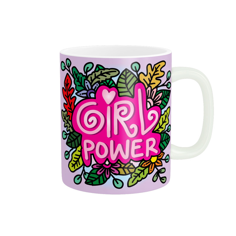ماگ ( جعبه کادویی رایگان)  استلار مدل قدرت دخترانه girl power کد 1877