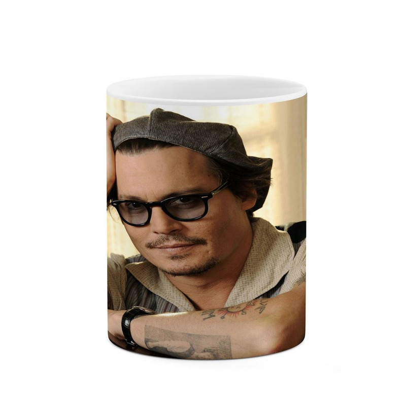 ماگ ( جعبه کادویی رایگان)  چیتوکالا طرح جانی دپ Johnny Depp مدل mgh26488