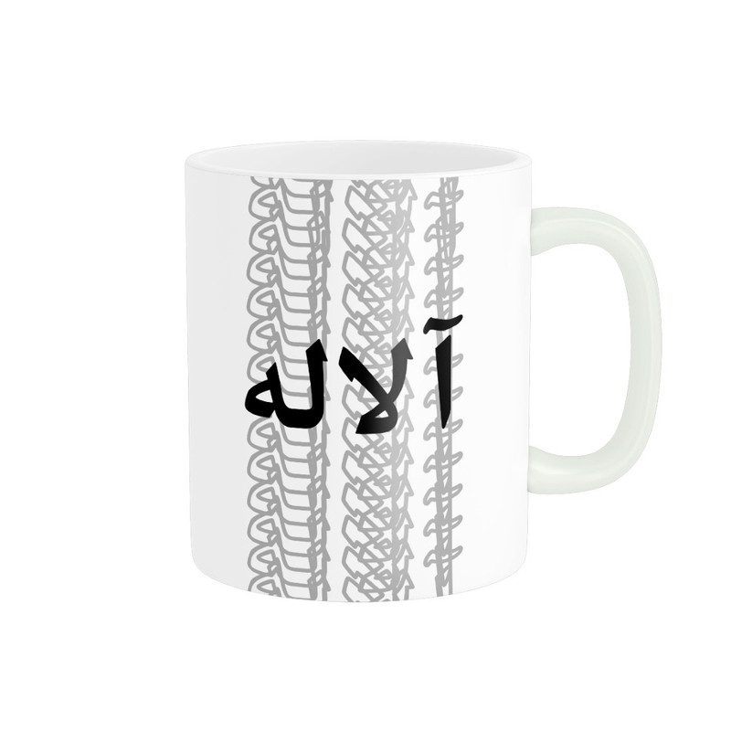 ماگ ( جعبه کادویی رایگان)  مدل تلاقی طرح اسم آلاله