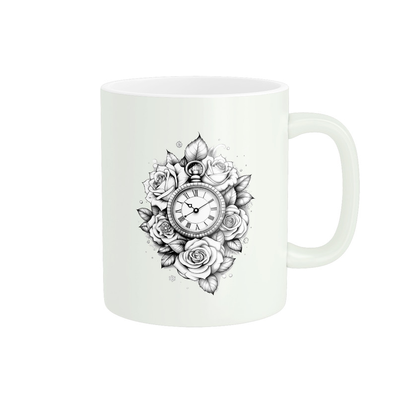 ماگ ( جعبه کادویی رایگان)  پاد آفرین طرح ساعت کد 276