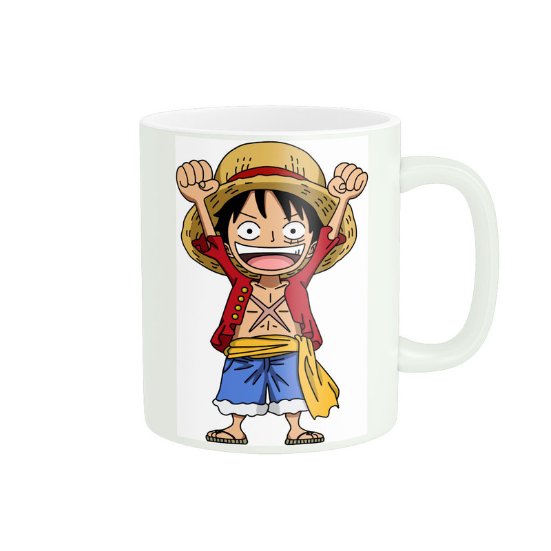 ماگ ( جعبه کادویی رایگان)  مدل لوفی luffy وان پیس کد 96302