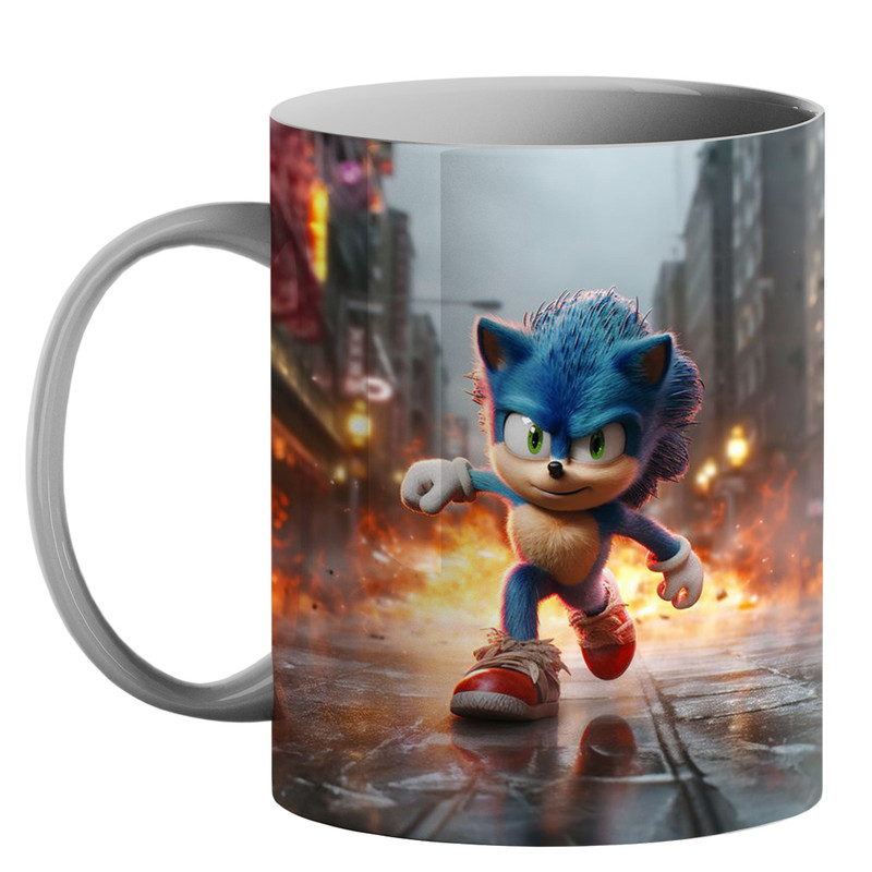 ماگ ( جعبه کادویی رایگان)  طرح سونیک کد 160