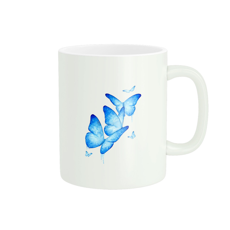 ماگ ( جعبه کادویی رایگان)  پادآفرین مدل پروانه کد 381