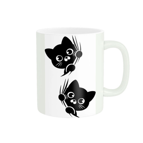 ماگ ( جعبه کادویی رایگان) پادآفرین مدل گربه کد 3356