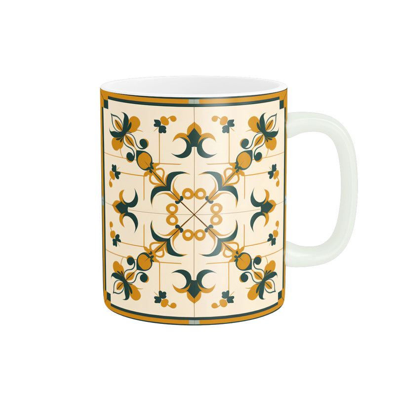 ماگ ( جعبه کادویی رایگان)  مدل طراحی سنتی کد 805