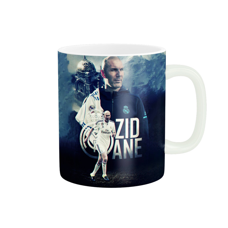 ماگ ( جعبه کادویی رایگان)  زیگورات مدل Zinedine Zidane کد 1310