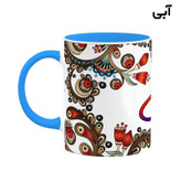 ماگ ( جعبه کادویی رایگان) چیتوکالا مدل اسم بیژن طرح سنتی گل و بته کد mgh44289