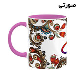 ماگ ( جعبه کادویی رایگان) چیتوکالا مدل اسم بیژن طرح سنتی گل و بته کد mgh44289