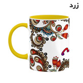 ماگ ( جعبه کادویی رایگان) چیتوکالا مدل اسم انوشه طرح سنتی گل و بته کد mgh43902
