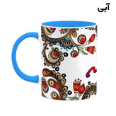 ماگ ( جعبه کادویی رایگان) چیتوکالا مدل اسم انوشه طرح سنتی گل و بته کد mgh43902