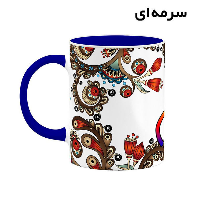 ماگ ( جعبه کادویی رایگان) چیتوکالا مدل اسم لیام طرح سنتی گل و بته کد mgh46919