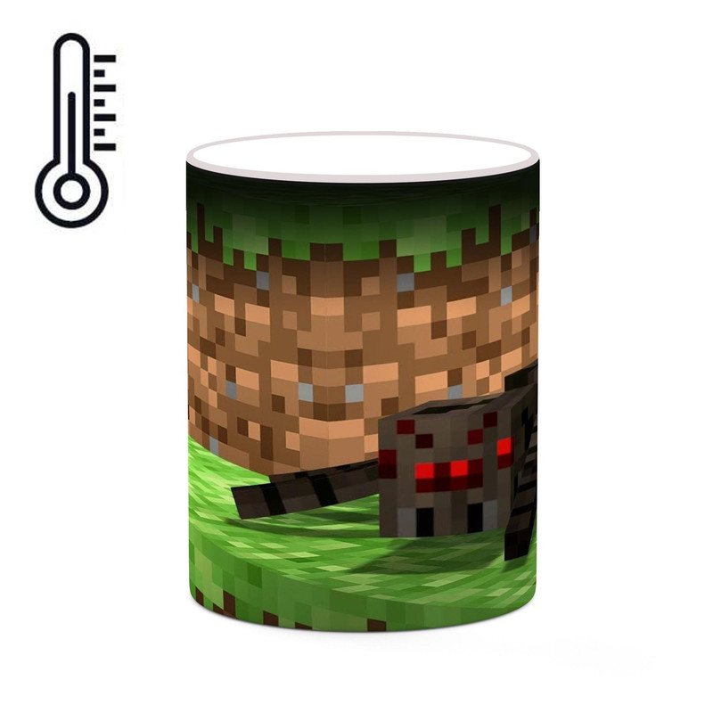 ماگ ( جعبه کادویی رایگان)  حرارتی چیتوکالا طرح ماینکرافت minecraft مدل mgh41051