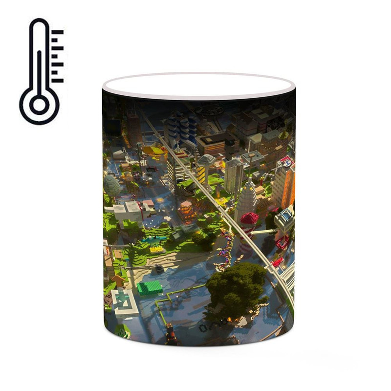ماگ ( جعبه کادویی رایگان)  حرارتی چیتوکالا مدل بازی ماینکرفت Minecraft کد mgh29574