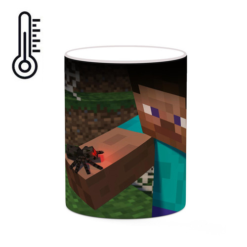 ماگ ( جعبه کادویی رایگان) حرارتی چیتوکالا طرح ماینکرافت minecraft مدل mgh41055
