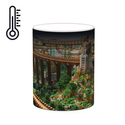 ماگ ( جعبه کادویی رایگان) حرارتی چیتوکالا طرح ماینکرافت minecraft مدل mgh41046
