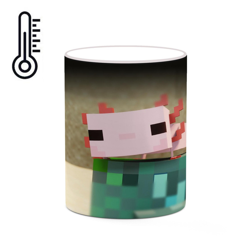 ماگ ( جعبه کادویی رایگان)  حرارتی چیتوکالا طرح ماینکرافت minecraft مدل mgh41058