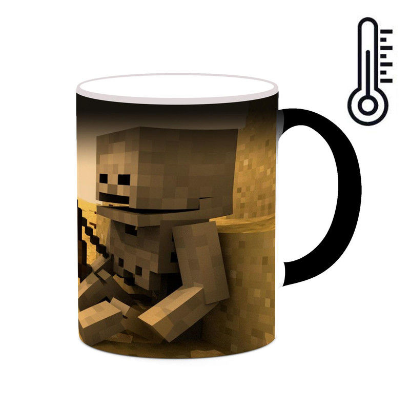 ماگ ( جعبه کادویی رایگان)  حرارتی چیتوکالا طرح ماینکرافت minecraft مدل mgh41591