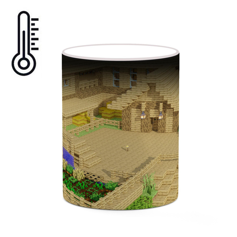 ماگ ( جعبه کادویی رایگان)  حرارتی چیتوکالا طرح ماینکرافت minecraft مدل mgh41072