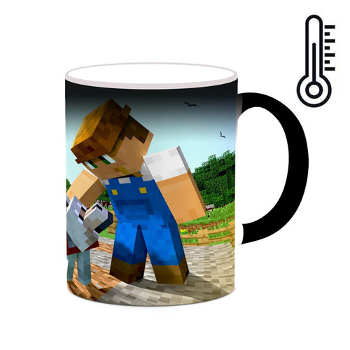 ماگ ( جعبه کادویی رایگان) حرارتی چیتوکالا طرح ماینکرافت minecraft مدل mgh41064