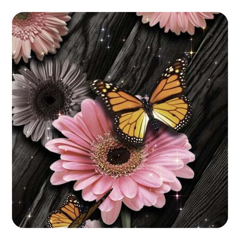 مگنت طرح گل و پروانه مدل mg10193