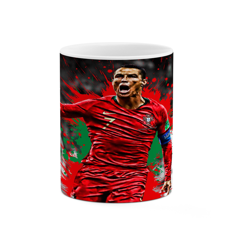 ماگ ( جعبه کادویی رایگان)  چیتوکالا طرح Ronaldo رونالدو مدل mgh42968