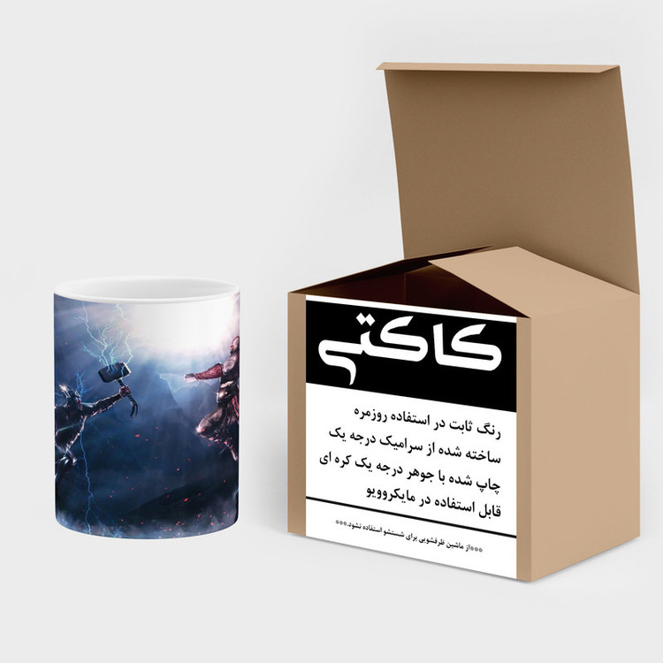 ماگ ( جعبه کادویی رایگان) چیتوکالا طرح گاد آف وار God Of War مدل mgh41027