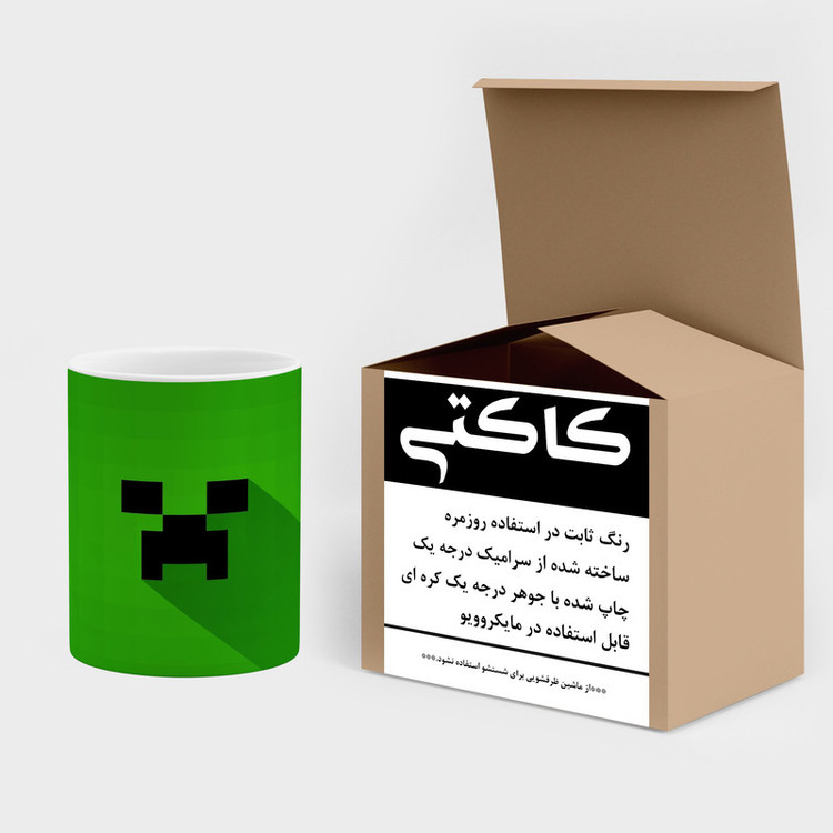 ماگ ( جعبه کادویی رایگان) چیتوکالا طرح ماینکرافت minecraft مدل mgh41313