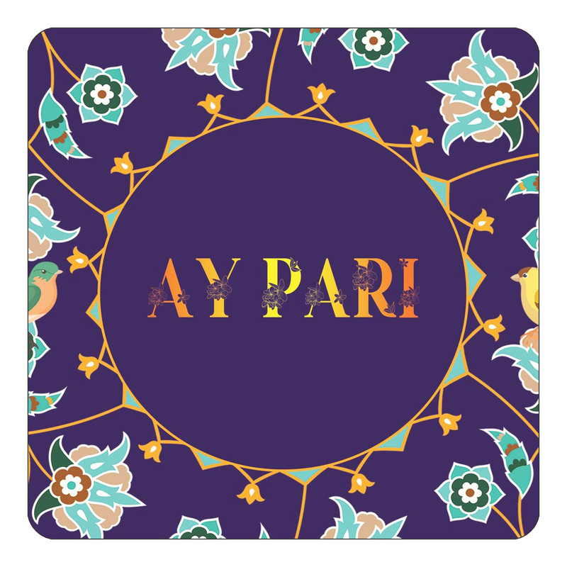 مگنت یخچالی چیتوکالا طرح اسم آی پری ay pari مدل گل و بلبل کد mg11949