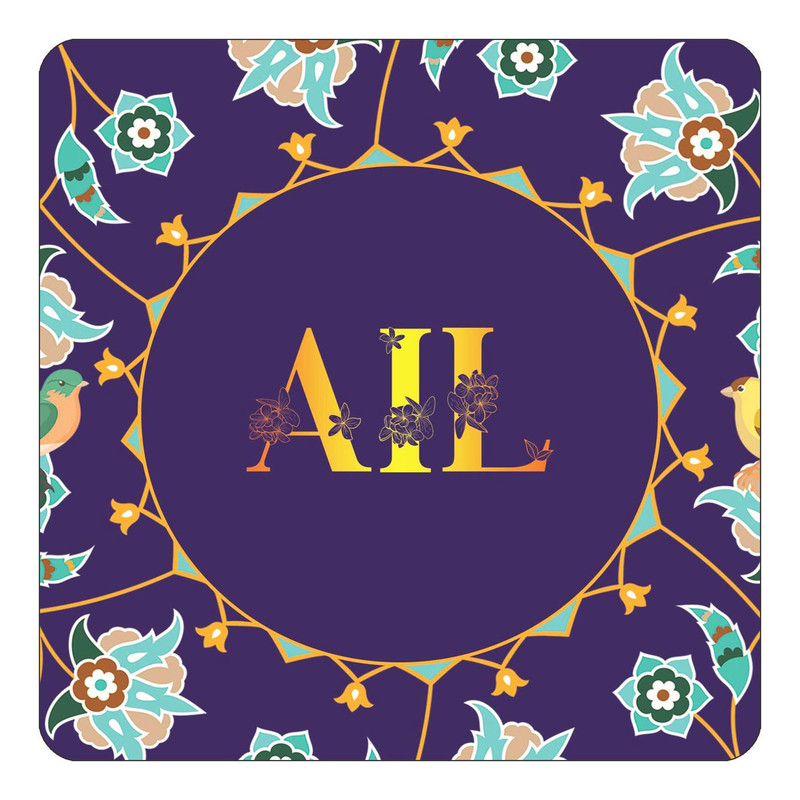 مگنت یخچالی چیتوکالا طرح اسم آئیل ail مدل گل و بلبل کد mg10944