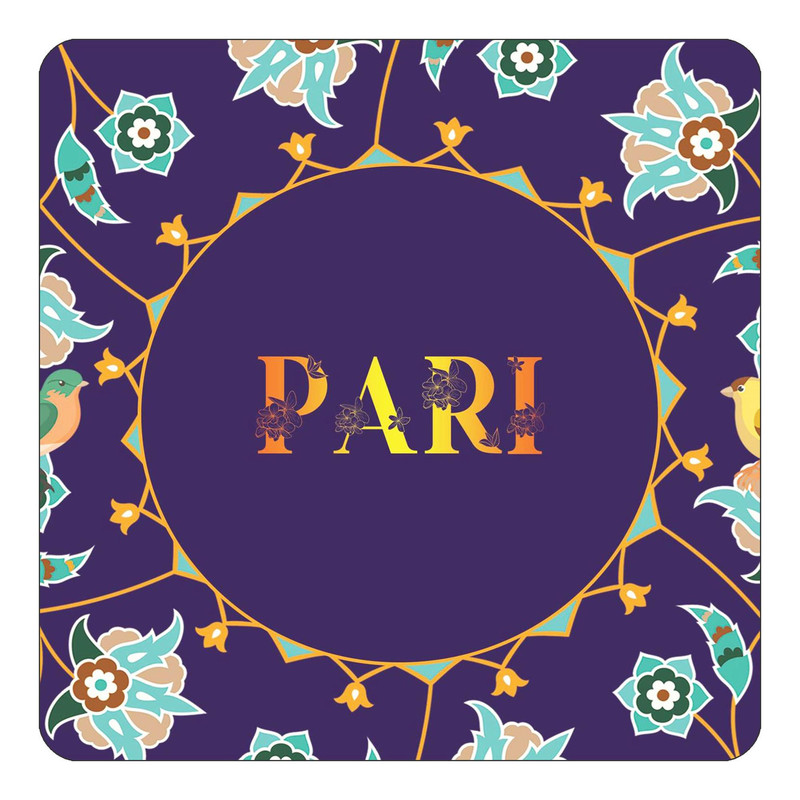 مگنت یخچالی چیتوکالا طرح اسم پری pari مدل گل و بلبل کد mg16709