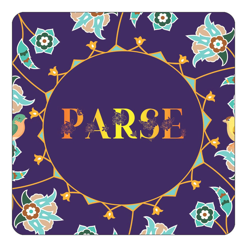 مگنت یخچالی چیتوکالا طرح اسم پارسه parse مدل گل و بلبل کد mg16770