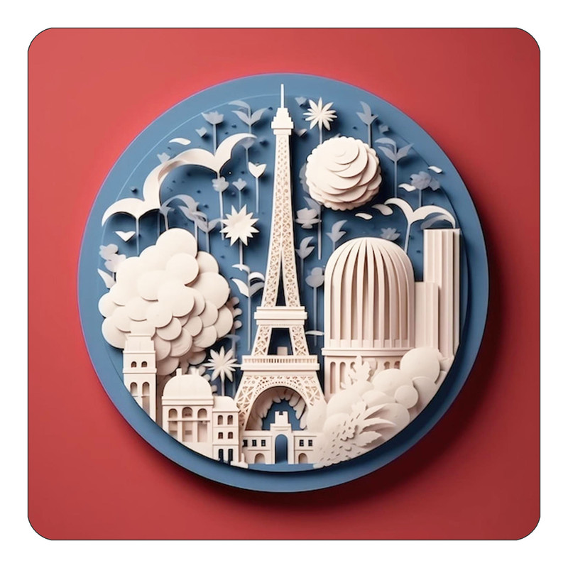مگنت یخچالی چیتوکالا طرح پاریس Paris مدل mp56399