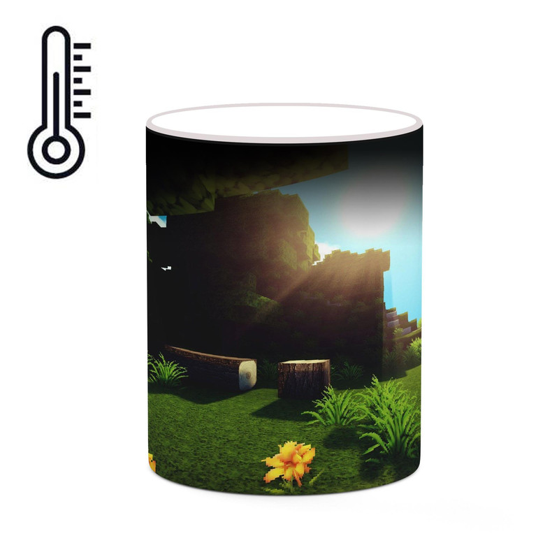 ماگ ( جعبه کادویی رایگان)  حرارتی چیتوکالا طرح ماینکرافت minecraft مدل mgh41560
