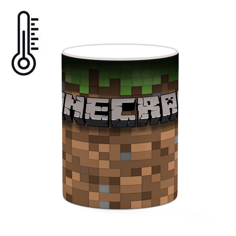 ماگ ( جعبه کادویی رایگان)  حرارتی چیتوکالا طرح ماینکرافت minecraft مدل mgh41569