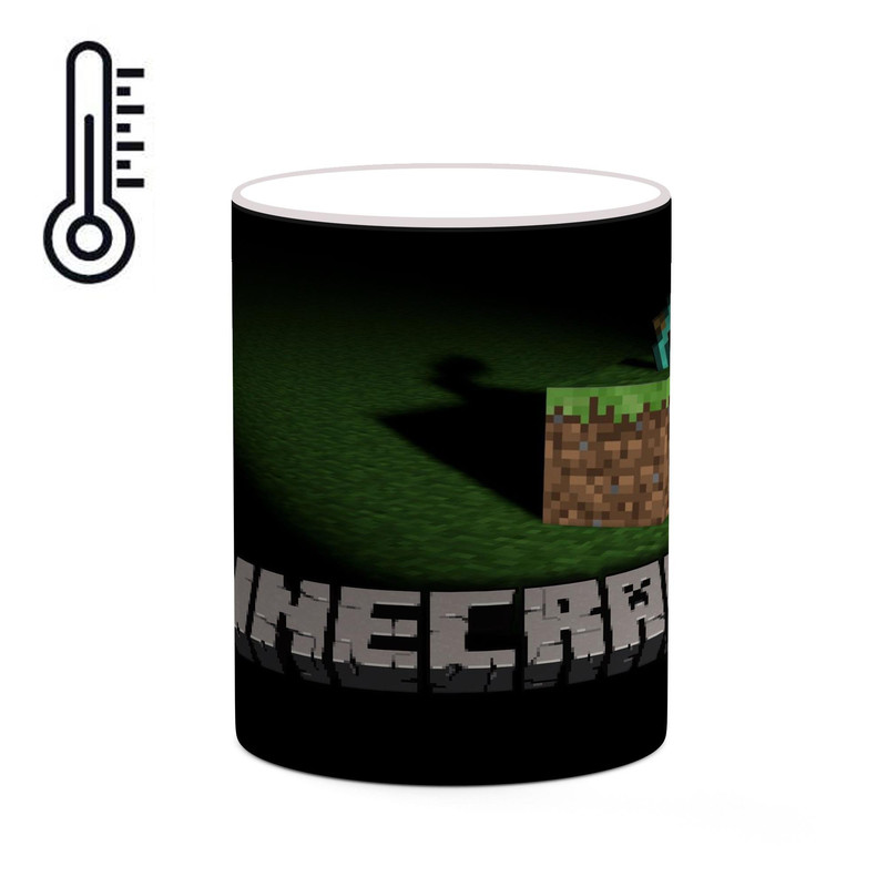 ماگ ( جعبه کادویی رایگان)  حرارتی چیتوکالا طرح ماینکرافت minecraft مدل mgh41573