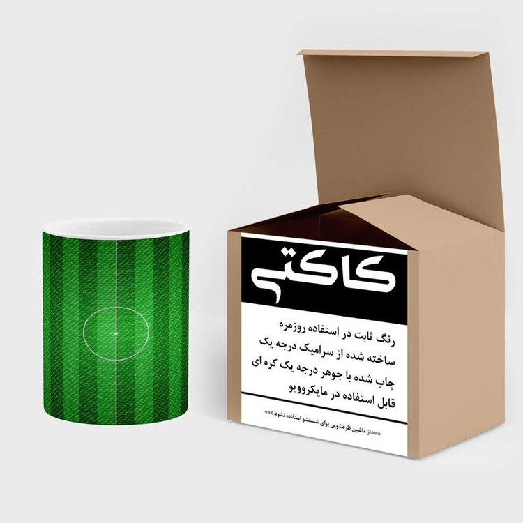 ماگ ( جعبه کادویی رایگان) چیتوکالا مدل زمین فوتبال کد mgh12439