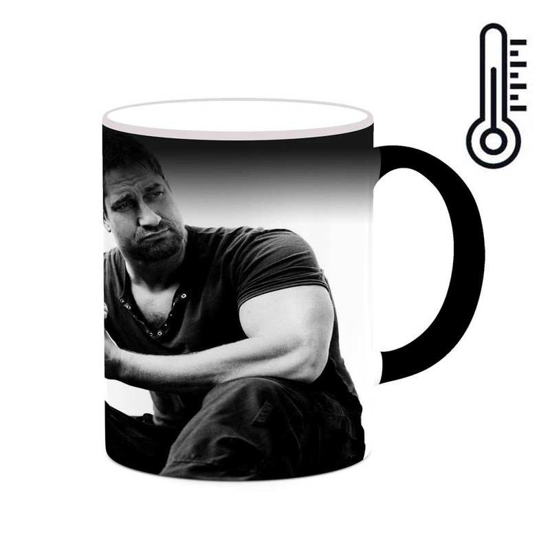 ماگ ( جعبه کادویی رایگان)  حرارتی چیتوکالا طرح جرارد باتلر Gerard Butler مدل mgh26029