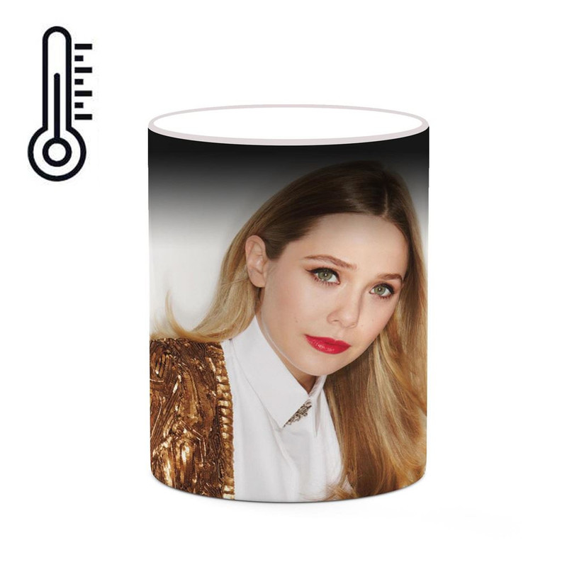 ماگ ( جعبه کادویی رایگان)  حرارتی چیتوکالا طرح الیزابت اولسن Elizabeth Olsen مدل mgh25850