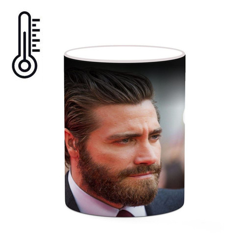 ماگ ( جعبه کادویی رایگان) حرارتی چیتوکالا طرح Jake Gyllenhaal مدل mgh26150